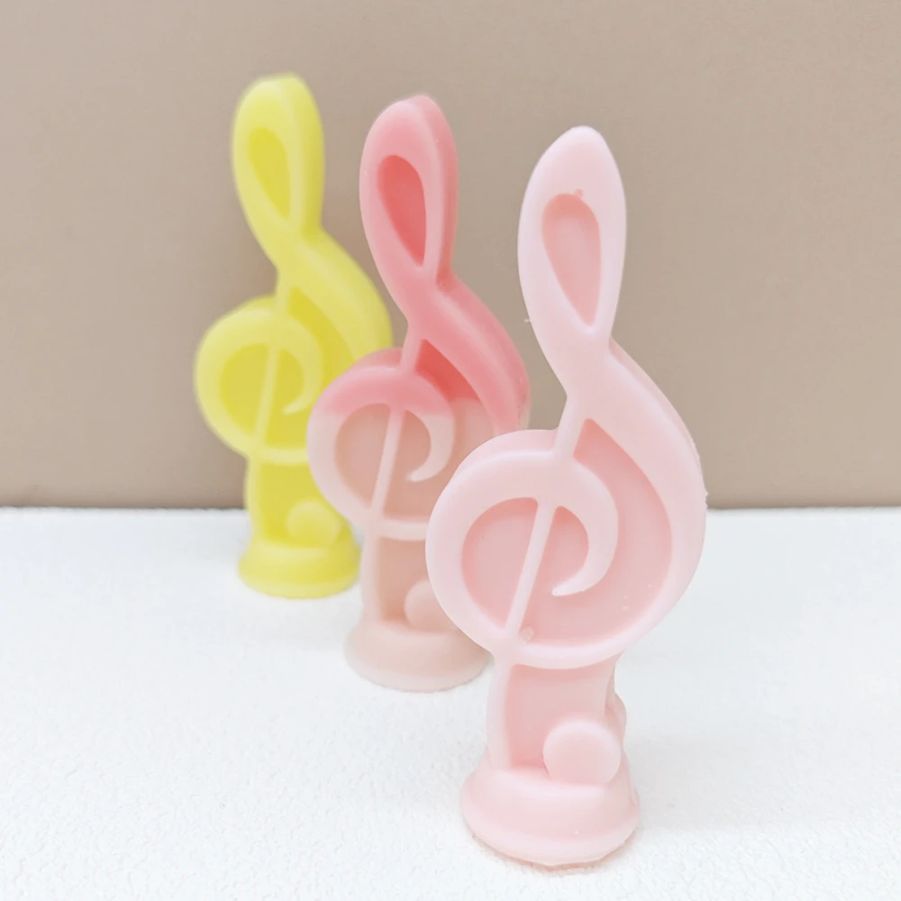 Soap Making Notes - Musical Note Candle Silicone Molds Staff