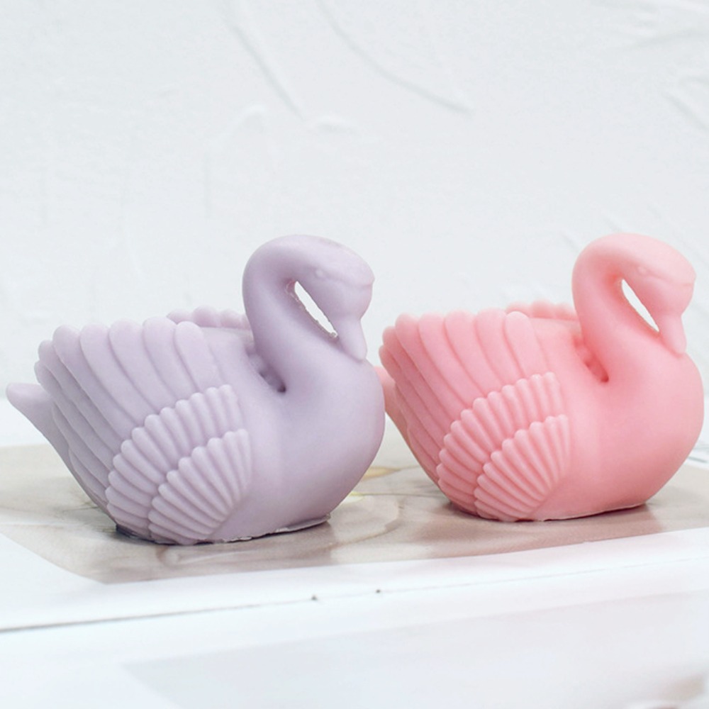 Soap Making Ideas - White Swan Silicone Candle Mould Cygnus