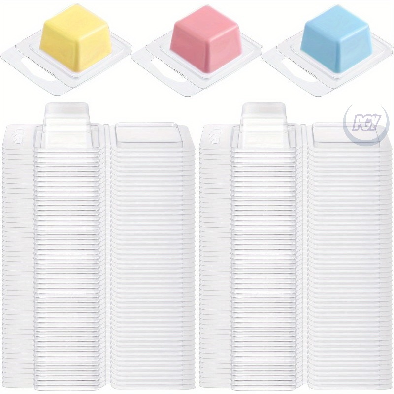 Soap Making Ideas - 20/50pcs Clear Plastic Wax Melt Molds