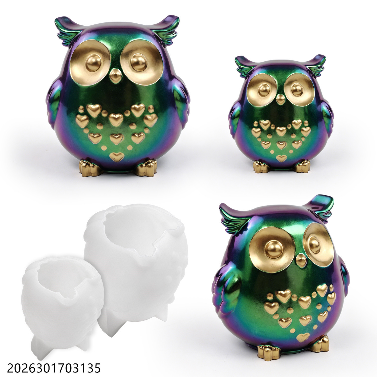 Soap Making Kits - Owl Silicone Mold 3D Bird Shape