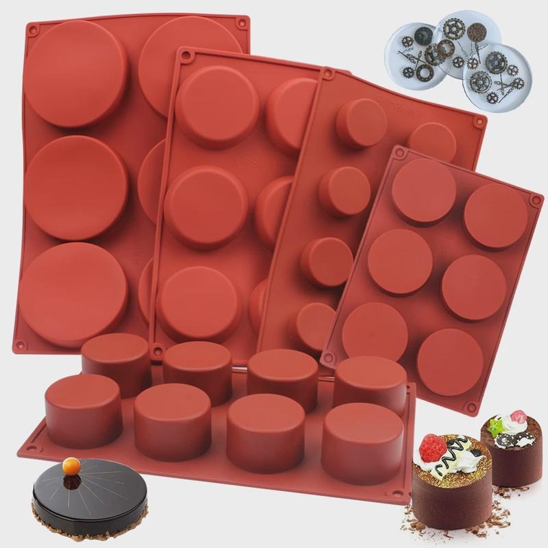 Soap Making Ideas - Round Silicone Soap Mold DIY Handmade