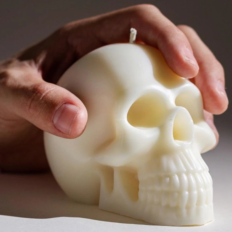 Soap Making Ideas - 3D Skull Silicone Candle Molds Diy