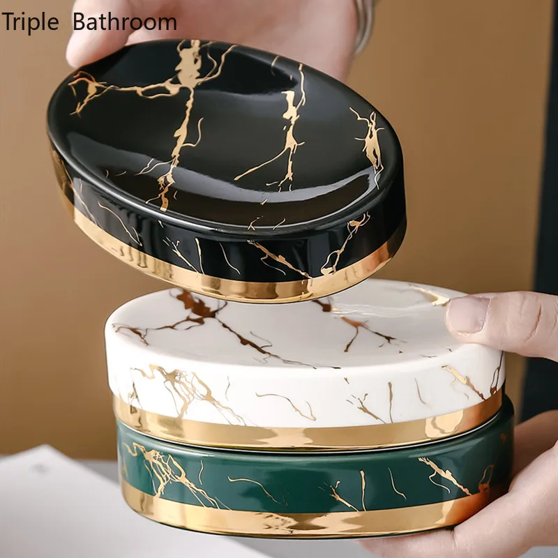 Marble Stripes Ceramics Bathro - Soap Making Store ulasan dan harga