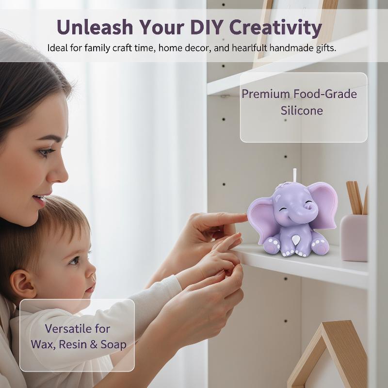 Cute 3D Elephant Silicone Cand - Soap Making Kits ulasan dan harga