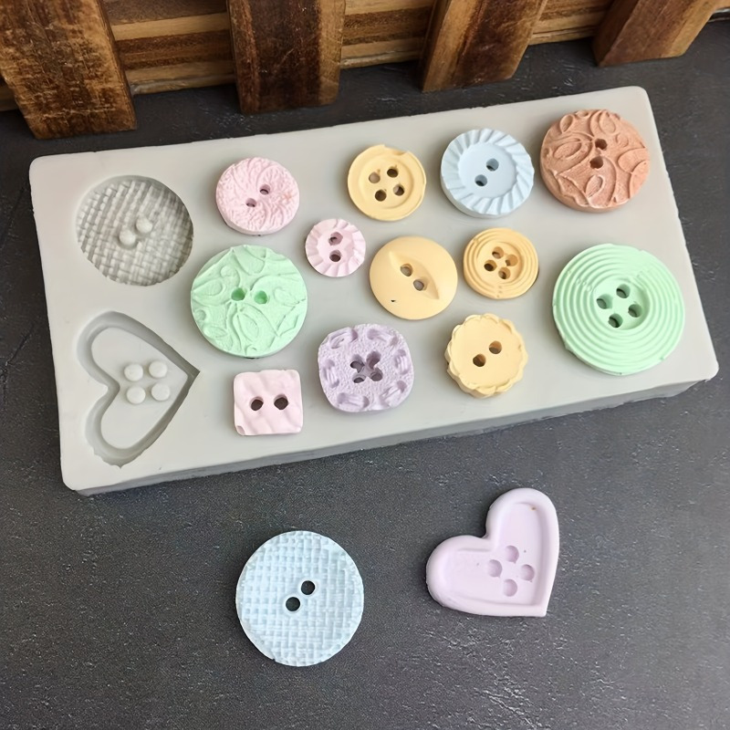 Buttons Shape Silicone Mold Si - Soap Making Kits ulasan dan harga