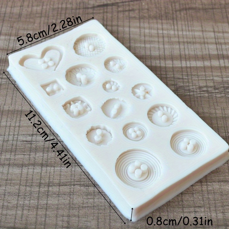 Buttons Shape Silicone Mold Si - Soap Making Kits ulasan dan harga