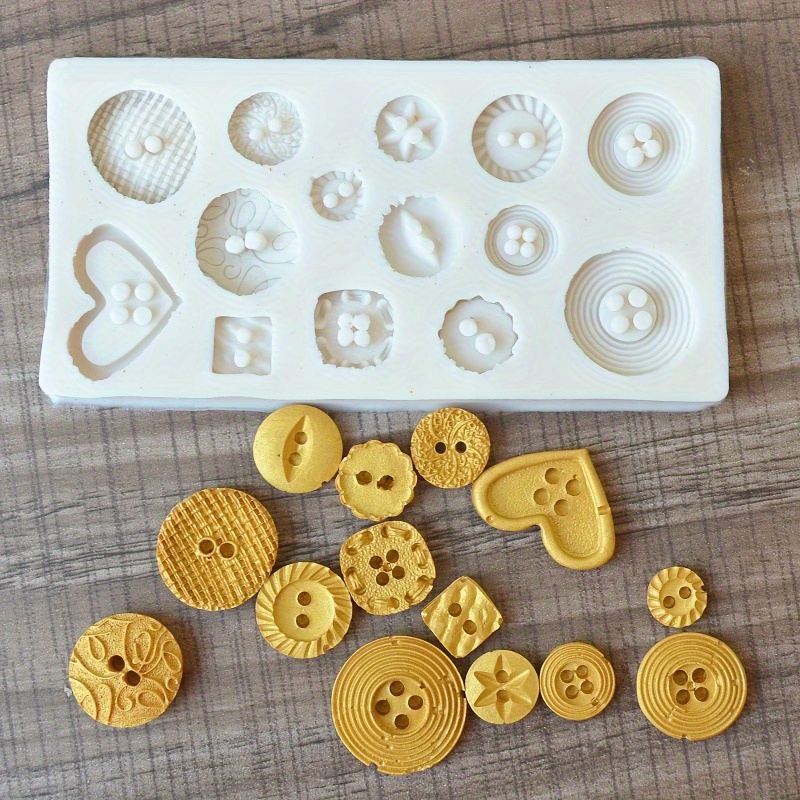 Buttons Shape Silicone Mold Si - Soap Making Kits ulasan dan harga
