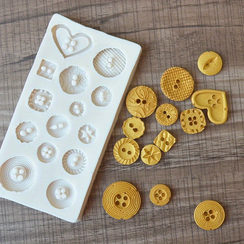 Buttons Shape Silicone Mold Si - Soap Making Kits ulasan dan harga