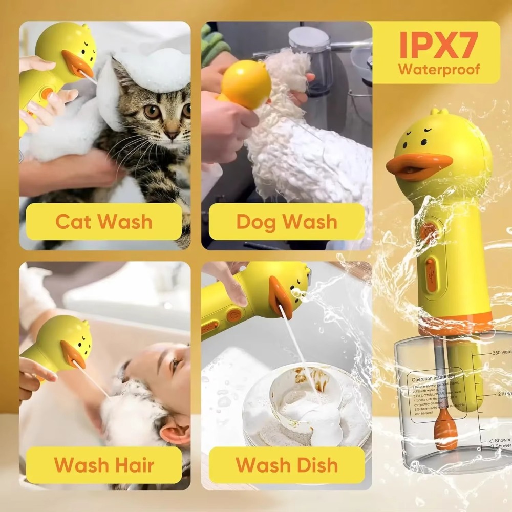 Cute Duck Pet Cleaning Machine - Soap Making Machine ulasan dan harga