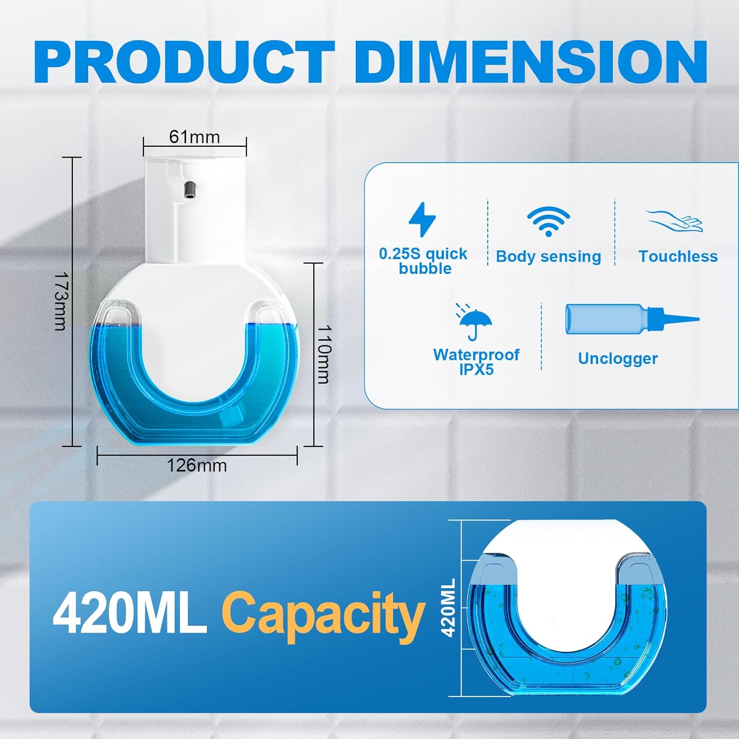 420ML Large Capacity Touchless - Soap Making Machine ulasan dan harga