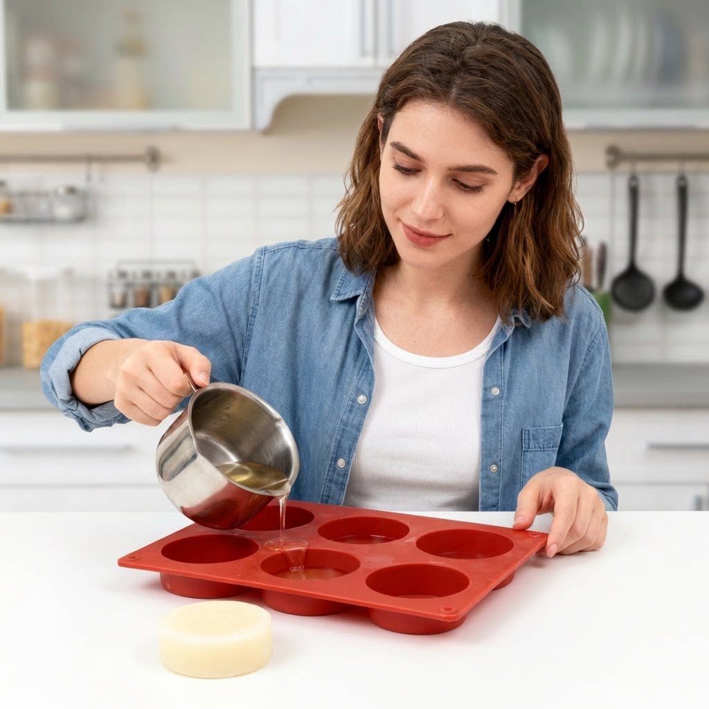 Round Silicone Soap Mold DIY H - Soap Making Ideas ulasan dan harga