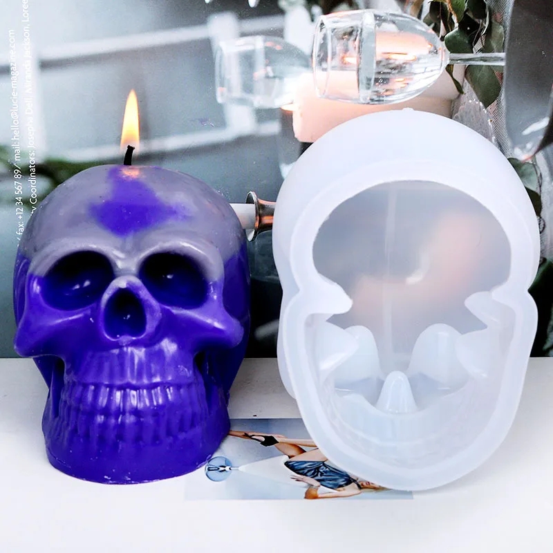 3D Skull Silicone Candle Molds - Soap Making Ideas ulasan dan harga